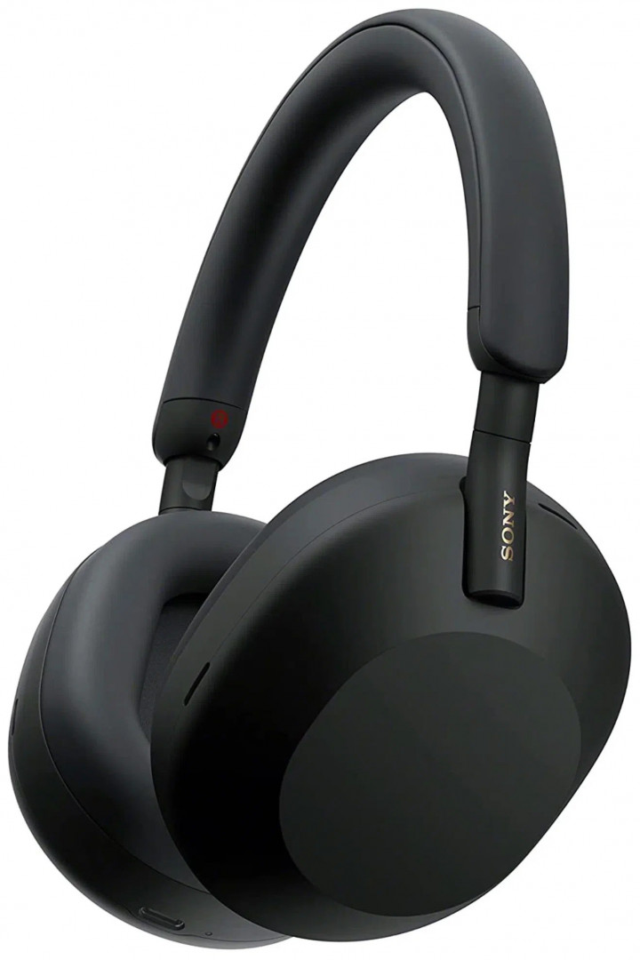 Беспроводные наушники Sony WH-1000XM5, mini jack 3.5 mm, Черный