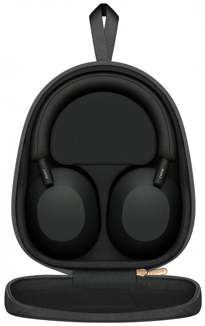Беспроводные наушники Sony WH-1000XM5, mini jack 3.5 mm, Черный