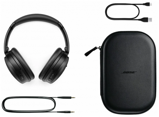 Беспроводные наушники Bose QuietComfort 45, mini jack 3.5 mm, black